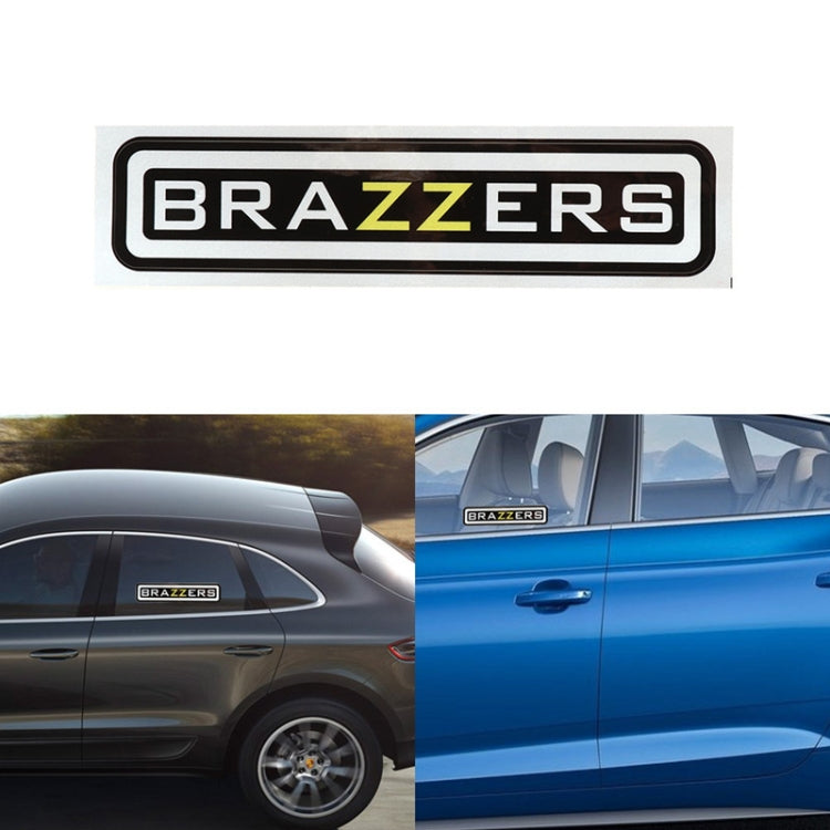 10 PCS  BRAZZERS Car Sticker Auto Decals foe Car Styling, Size: 4.9x22.5cm - Decorative Sticker by buy2fix | Online Shopping UK | buy2fix