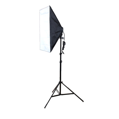 Photo Studio Softbox Kit (Four Socket Lamp Holder + 50 X 70cm Flash Lighting Softbox +2m Light Stand), EU Plug - Camera Accessories by buy2fix | Online Shopping UK | buy2fix