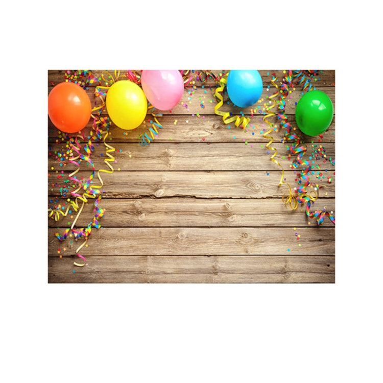 2.1m x 1.5m Wooden Board Balloon Children Birthday Party Cartoon Photography Background - Camera Accessories by buy2fix | Online Shopping UK | buy2fix