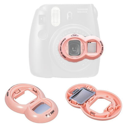 2PCS Selfie Mirror for Polaroid Mini7s / Mini8(Pink) - Camera Accessories by buy2fix | Online Shopping UK | buy2fix