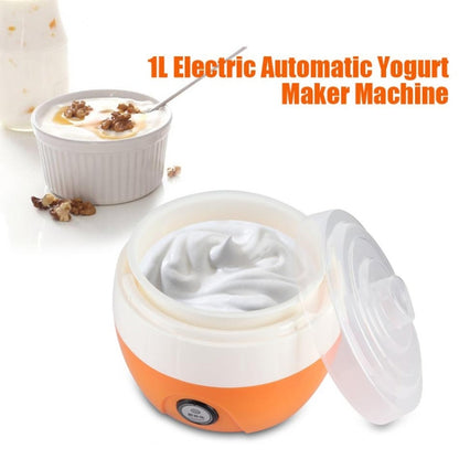 Electric Automatic Yogurt Maker Machine Yoghurt DIY Tool Kithchen Plastic Container 220V Capacity: 1L(Orange) - Home & Garden by others | Online Shopping UK | buy2fix