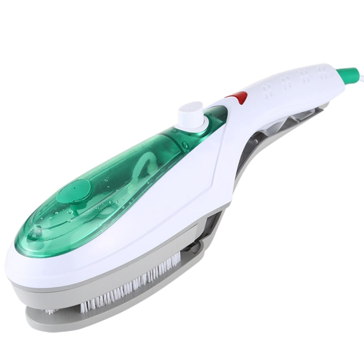 Handheld Garment Steamer Brush Portable Clothes Steam Iron, UK Plug 220V(Green) - Home & Garden by buy2fix | Online Shopping UK | buy2fix