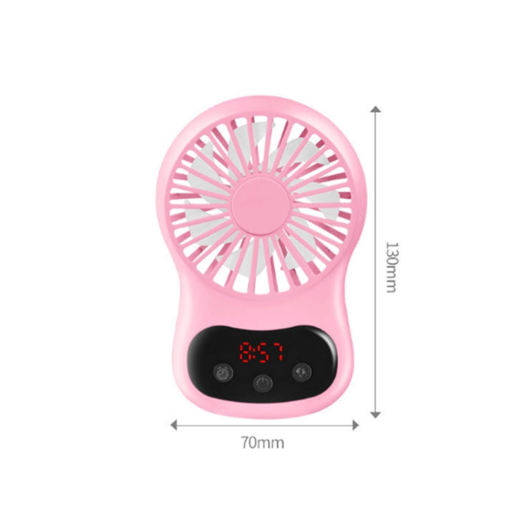 Multifunctional Clock Small Fan Creative Desktop Mini USB Fan(White) - Consumer Electronics by buy2fix | Online Shopping UK | buy2fix