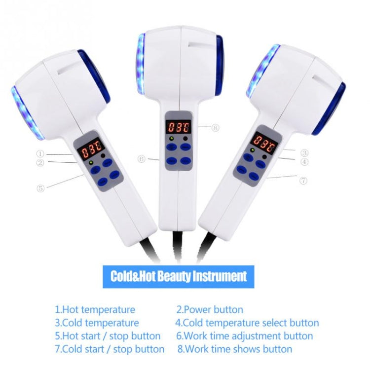 Face Care Device Hot Cold Hammer Cryotherapy Blue Photon Acne Treatment Skin Beauty Massager Lifting Rejuvenation Facial Machine - Beauty Instrument by buy2fix | Online Shopping UK | buy2fix