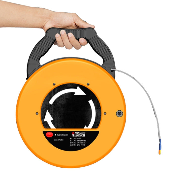 SNDWAY Pipe Scanner Thickness PVC Pipe Blockage Width Measuring Instrument, Specification:SW720 Standard (20 meters) - Coating Thickness Gauge by SNDWAY | Online Shopping UK | buy2fix