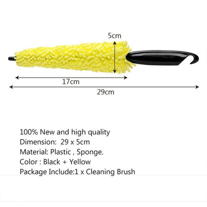 Universal Auto Car Accessories Car Rims Care Tire Wheel Washing Brush Plastic Handle Vehicle Wheel Cleaning Brush Washing Sponge - Car washing supplies by buy2fix | Online Shopping UK | buy2fix