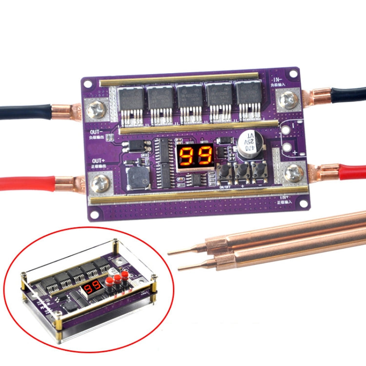 Lead-Acid Battery Version 12V Digital Display DIY Battery Spot Welding Machine Pen Control, Style:6 Square Pen With Case - Home & Garden by buy2fix | Online Shopping UK | buy2fix