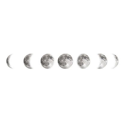 Inkjet Wall Stickers Moon Wallpaper Space Moon Wall Stickers Simple Crescent(Silver) - Home & Garden by buy2fix | Online Shopping UK | buy2fix