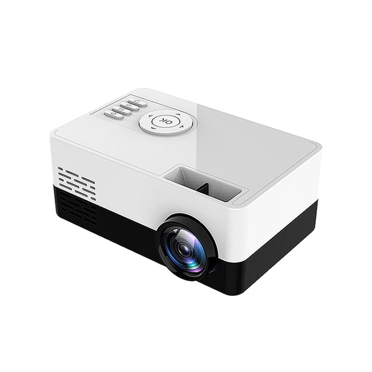 S261/J16 Home Mini HD 1080P Portable LED Projector, Support TF Card / AV / U Disk, Plug Specification:US Plug(White Black) - Consumer Electronics by buy2fix | Online Shopping UK | buy2fix