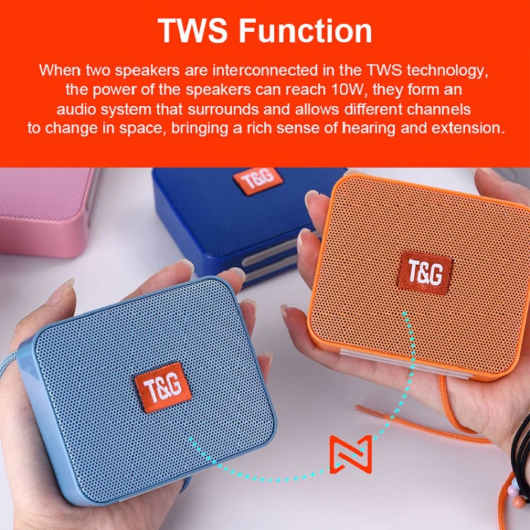 T&G TG166 Color Portable Wireless Bluetooth Small Speaker(Blue) - Mini Speaker by T&G | Online Shopping UK | buy2fix