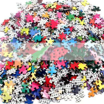 Round Shape Irregular Plane Puzzle Jigsaw Toy 1000 Pieces(Sky City) - Puzzle Toys by buy2fix | Online Shopping UK | buy2fix