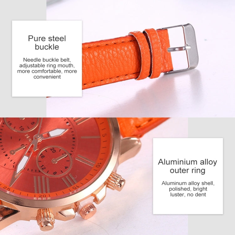 Women and Men Fashion Quartz Watches Leather Sports Casual Watch - Leather Strap Watches by buy2fix | Online Shopping UK | buy2fix