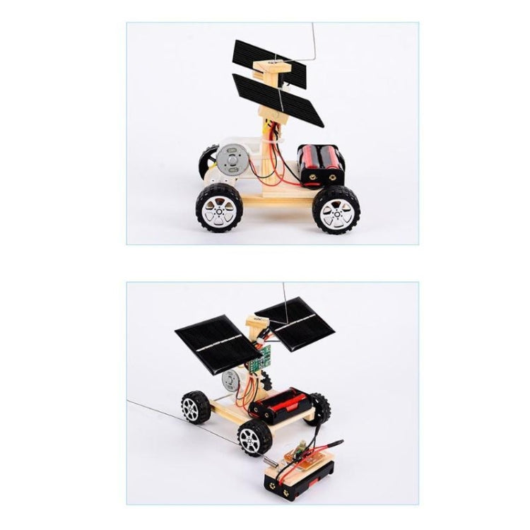 DIY Mini Wooden Car Wireless Remote Control Vehicle Model Kids Toys - Model Toys by buy2fix | Online Shopping UK | buy2fix