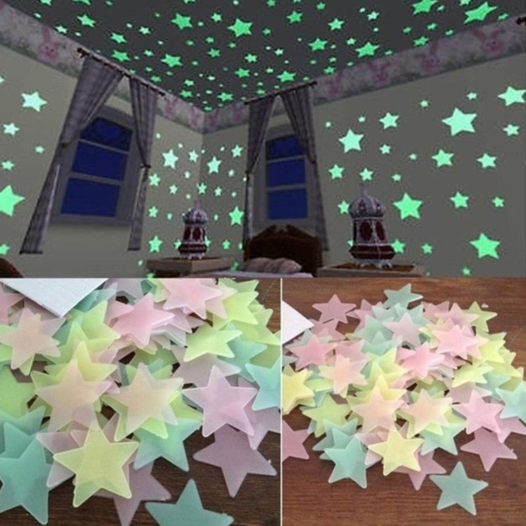 100PC Kids Bedroom Glow Wall Stickers Stars - Home & Garden by buy2fix | Online Shopping UK | buy2fix