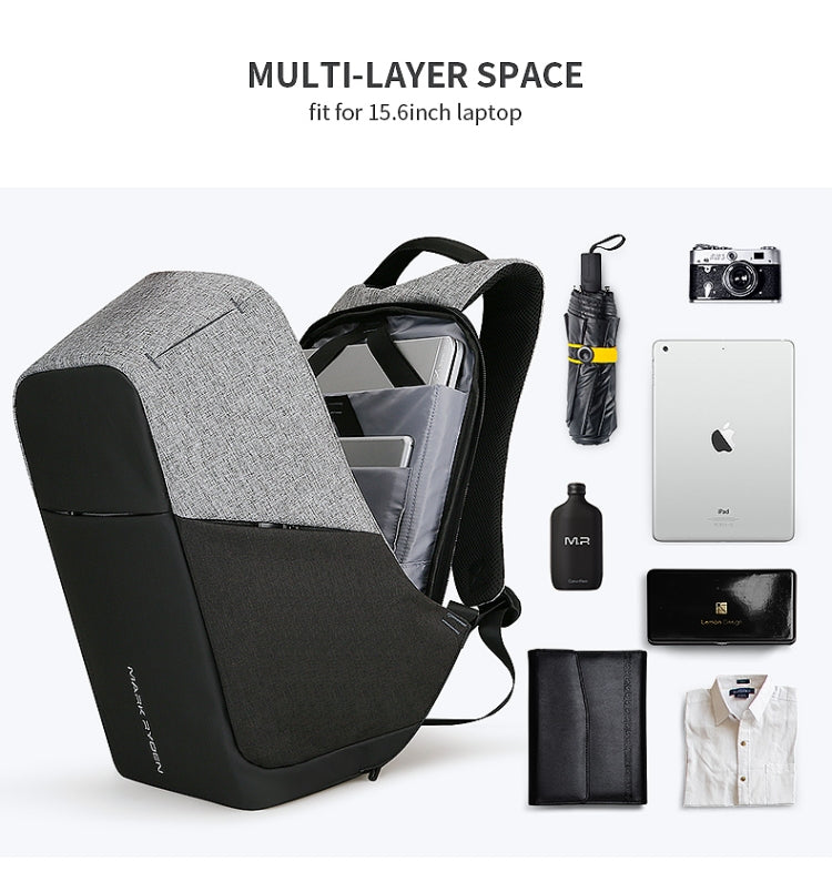 Mark Ryden Multifunction USB charging Men 15inch Laptop Backpack - 15 inch by buy2fix | Online Shopping UK | buy2fix