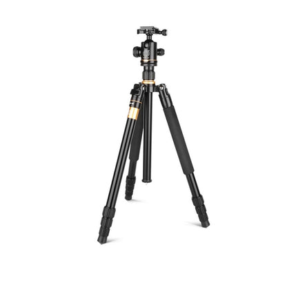 Q222 Portable 4-Section Folding Legs Aluminum Alloy Tripod Mount Monopod Holder with Ball Heads - Camera Accessories by buy2fix | Online Shopping UK | buy2fix