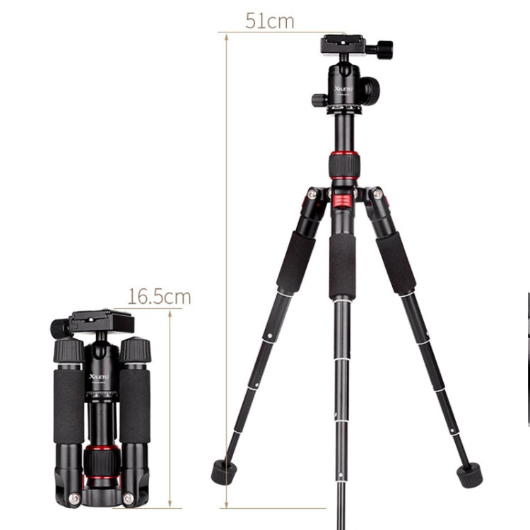 Xiletu FM5S-MINI 5-Section Folding Legs Mini Desktop Tripod Mount(Black) - Camera Accessories by Xiletu | Online Shopping UK | buy2fix