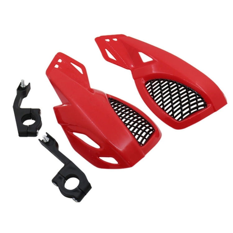 24CM Motorcycle Handguard Hand Guard Protector for Kawasaki Suzuki Honda Yamaha Moto Dirt Bike ATVS With Mount Kit(Red) - Grips by buy2fix | Online Shopping UK | buy2fix