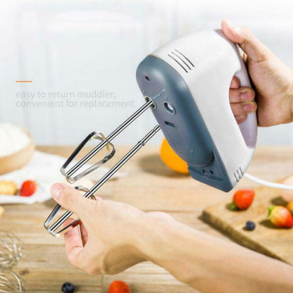 Whisk Electric Household Mini Whisk Baking Small Whipped Cream Machine, Specification:EU Plug+4 Stirring Rods - Stirrer & Squeezer by buy2fix | Online Shopping UK | buy2fix