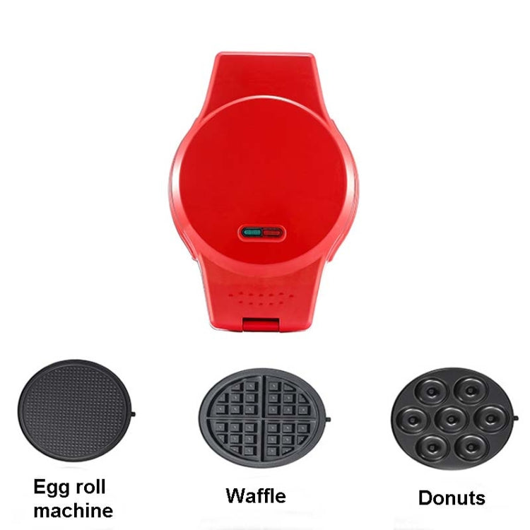 3-in-1 Multi-Function Eleictric Baking Pan Breakfast Maker Donut Sandwich Waffle Maker Pizza Maker, EU Plug - Home & Garden by buy2fix | Online Shopping UK | buy2fix