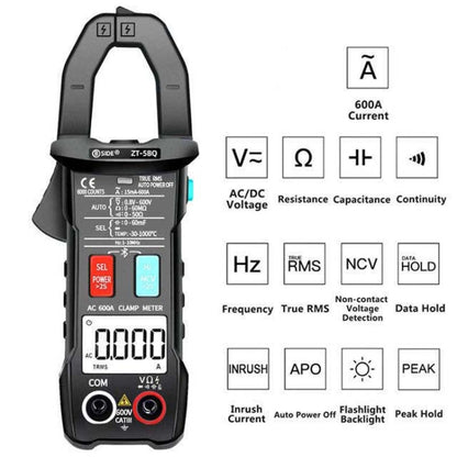 BSIDE  Bluetooth 5.0 6000 Words High Precision Smart AC Clamp Meter, Specification: ZT-5BQ - Digital Multimeter by BSIDE | Online Shopping UK | buy2fix