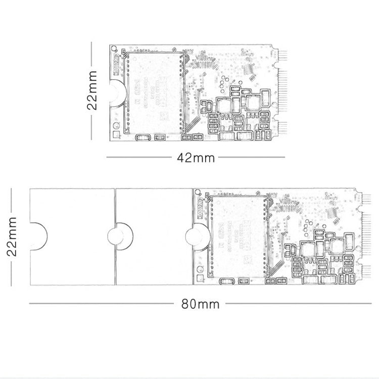 JingHai Solid State Drive M.2 2242 2260 2280 NGFF Half-Height Notebook High-Speed SSD, Capacity:128GB - Solid State Drives by JingHai | Online Shopping UK | buy2fix