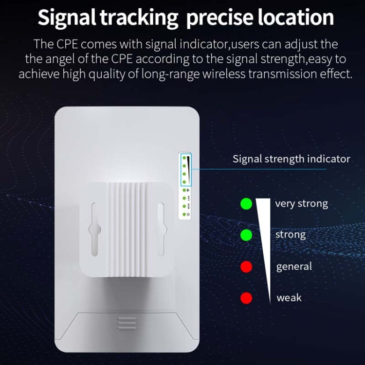 1 Pair COMFAST CF-E113A 3KM 300Mbps 5.8 Ghz High-Power Outdoor Engineering CPE Matching Bridge Set, US/EU Plug - Computer & Networking by COMFAST | Online Shopping UK | buy2fix