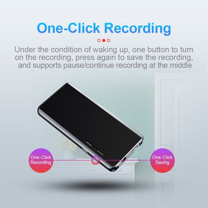 M13 High-Definition Noise Reduction Recorder Music MP4 Player, Support Recording / E-Book / TF Card With Bluetooth (Black), Capacity: 8GB - Consumer Electronics by buy2fix | Online Shopping UK | buy2fix