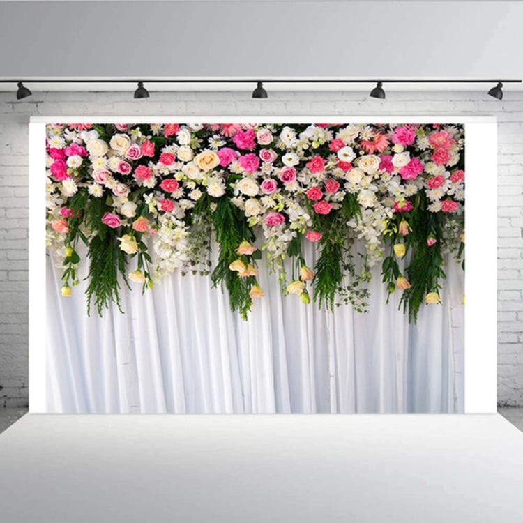 2.1m x 1.5m Flower Wall Simulation Wedding Theme Party Arrangement Photography Background Cloth(W091) - Camera Accessories by buy2fix | Online Shopping UK | buy2fix