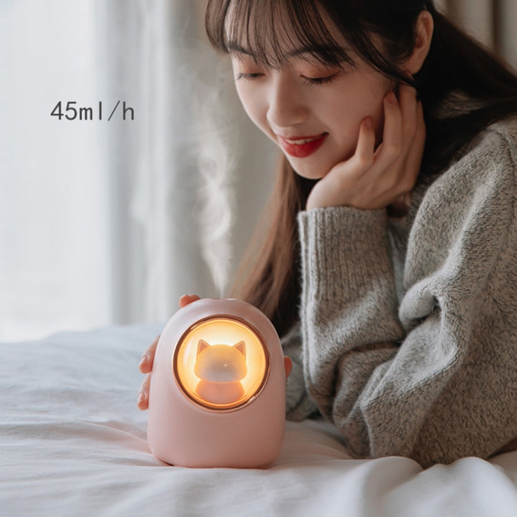 M08 USB Charging Type Cartoon Space Capsule Car Portable Cute Pet Desktop Humidifier(White) - Home & Garden by buy2fix | Online Shopping UK | buy2fix