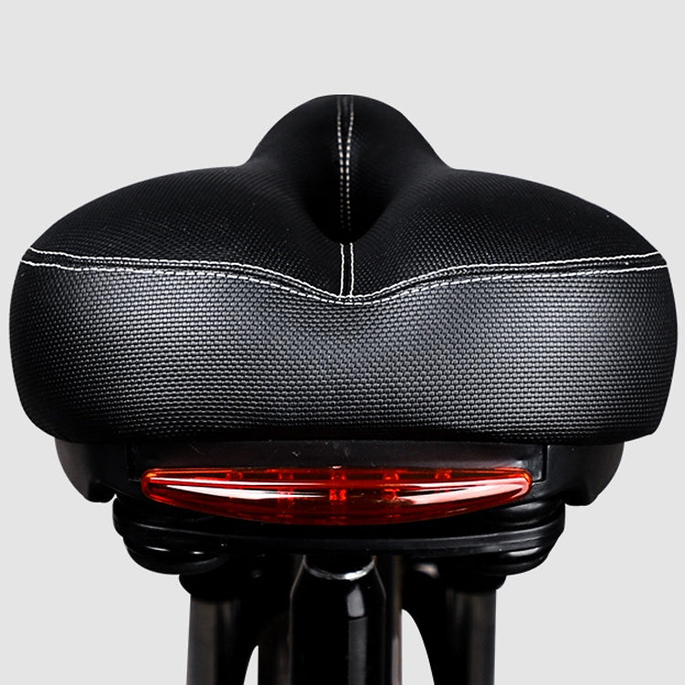 Bicycle Seat With Taillights With Light Mountain Bike Bicycle Saddle Seat Cushion(Black) - Outdoor & Sports by buy2fix | Online Shopping UK | buy2fix