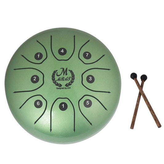 MEIBEITE 5.5-Inch C-Tune Sanskrit Drum Steel Tongue Empty  Worry-Free Drum(Green) - Percussion Accessories by MEIBEITE | Online Shopping UK | buy2fix