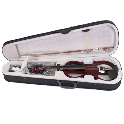 YS030 4 / 4 Wooden Manual Electronic Violin for Beginners, with Bag(Black) - Stringed Instruments by buy2fix | Online Shopping UK | buy2fix