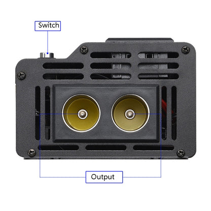 XUYUAN 4000W Car Inverter LED Colorful Atmosphere Light 4 USB Charging Converter, Specification: 24V-220V - Modified Square Wave by buy2fix | Online Shopping UK | buy2fix