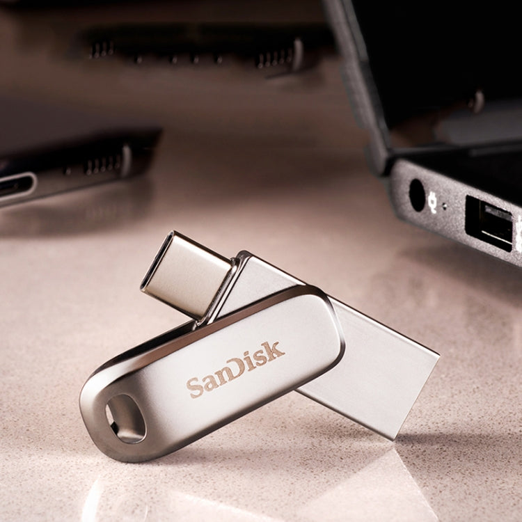 SanDisk Type-C + USB 3.1 Interface OTG High Speed Computer Phone U Disk, Colour: SDDDC4 Silver Metal Shell, Capacity: 32GB - USB Flash Drives by SanDisk | Online Shopping UK | buy2fix