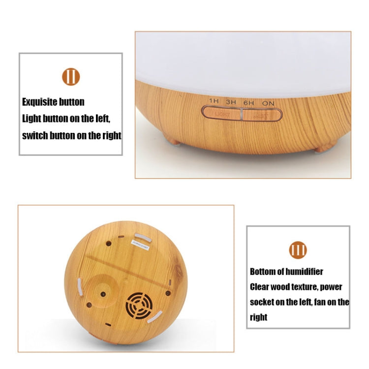 YCTA-008 Household Mute Small Wood Grain Colorful Light Aroma Diffuser Night Tree Air Humidifier, Product specifications: AU Plug(Light Wood Grain) - Home & Garden by buy2fix | Online Shopping UK | buy2fix