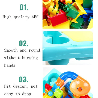 Multifunctional Building Table Learning Toy Puzzle Assembling Toy For Children, Style: Table + Chair + 101 Blocks - Building Blocks by buy2fix | Online Shopping UK | buy2fix