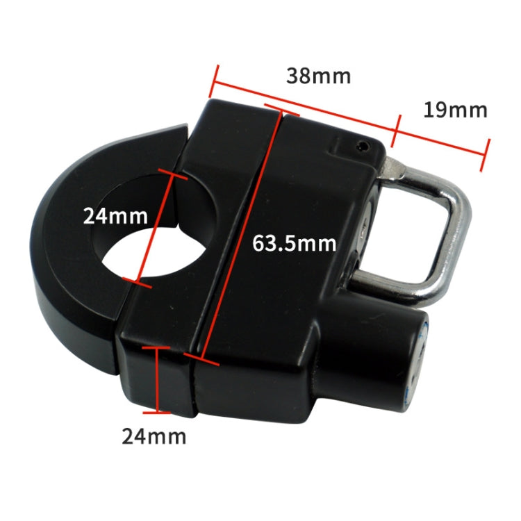 Motorcycle Helmet Lock Electric Door Oil Cover Head Lock - Theft Protection by buy2fix | Online Shopping UK | buy2fix