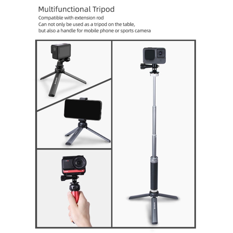 Sunnylife for Insta360 GO / DJI Osmo Action / GoPro Mount Bracket Stabilizer Aluminum Alloy Mini Tripod - Portable Mini Tripod by Sunnylife | Online Shopping UK | buy2fix