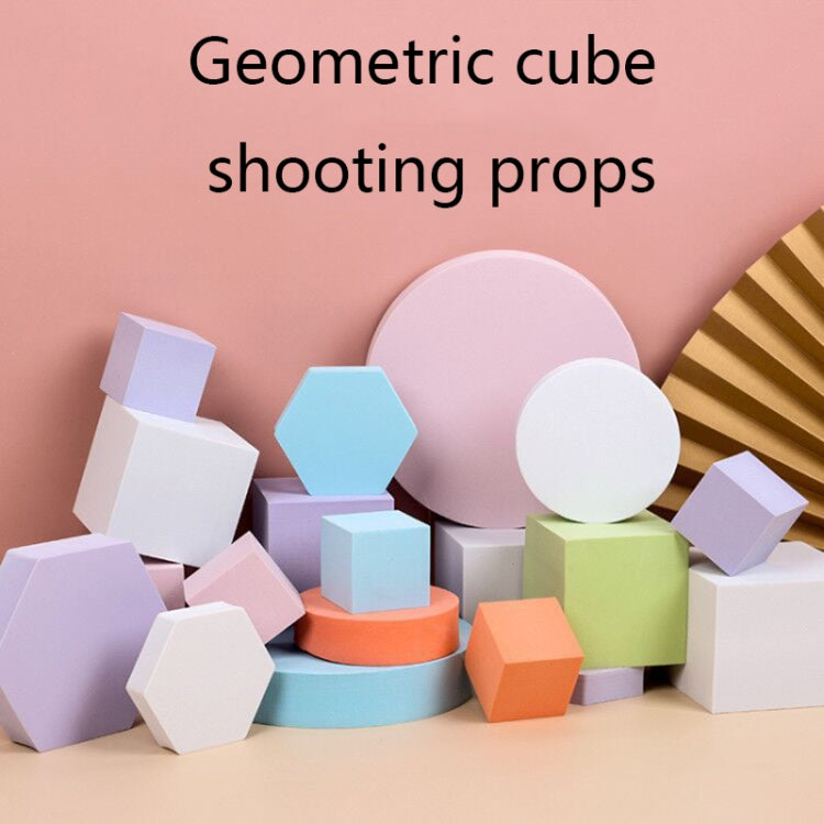 8 PCS Geometric Cube Photo Props Decorative Ornaments Photography Platform, Colour: Small Light Pink Rectangular - Camera Accessories by buy2fix | Online Shopping UK | buy2fix