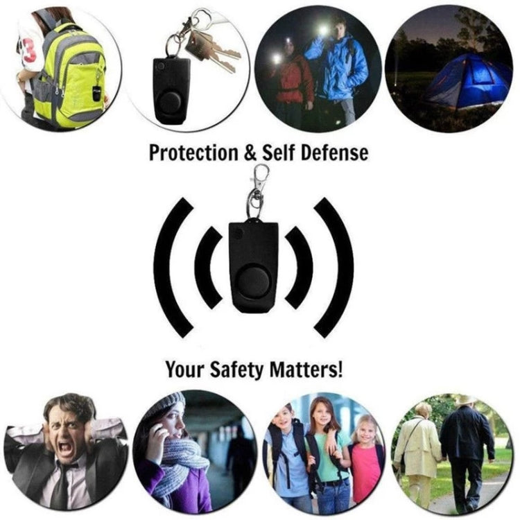 YY701 2 PCS Women Personal Safety Protection Alarm Emergency Alarm For The Elderly & Children(Black) - Security by buy2fix | Online Shopping UK | buy2fix