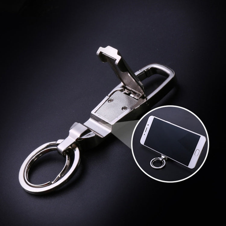 JOBON ZB-8780 Multi-Function Keychain Man Portable Mobile Phone Bracket Metal Waist Car Keychain(Golden) - Key Rings by JOBON | Online Shopping UK | buy2fix