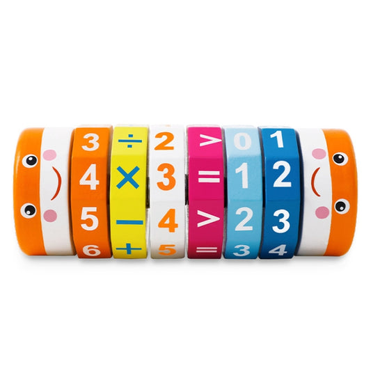 Children Number Puzzle Arithmetic Multicolor Rotating Shaft Baby Early Education Wooden Teaching Kids, Style:  Cylinder - Math Toys by buy2fix | Online Shopping UK | buy2fix