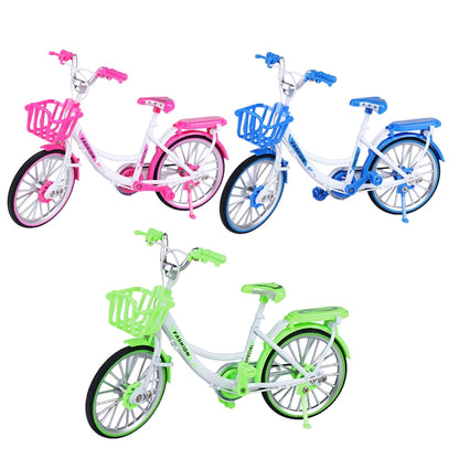 1:8 Scale Simulation Alloy Bicycle Model Mini Bicycle Toy Decoration(Road Bike-Blue) - Model Toys by buy2fix | Online Shopping UK | buy2fix