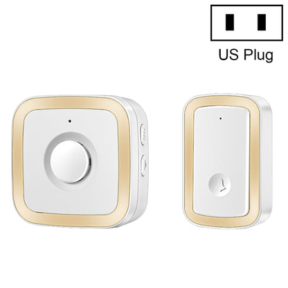 CACAZI A58 1 For 1 Smart Wireless Doorbell without Battery, Plug:US Plug(Gold) - Security by CACAZI | Online Shopping UK | buy2fix