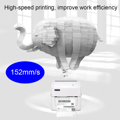 Xprinter XP-420B 108mm Express Order Printer Thermal Label Printer, Style:USB+LAN Port(EU Plug) - Printer by Xprinter | Online Shopping UK | buy2fix