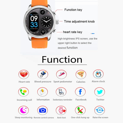 T3 Dual Display Smart Watch For Men IP68 Waterproof Fitness Bracelet 15 Days Standby Business Smartwatch Activity Tracker(Black) - Smart Wear by buy2fix | Online Shopping UK | buy2fix