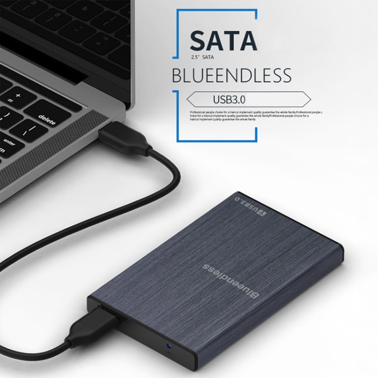 Blueendless U23T 2.5 inch Mobile Hard Disk Case USB3.0 Notebook External SATA Serial Port SSD, Colour: Blue - HDD Enclosure by Blueendless | Online Shopping UK | buy2fix