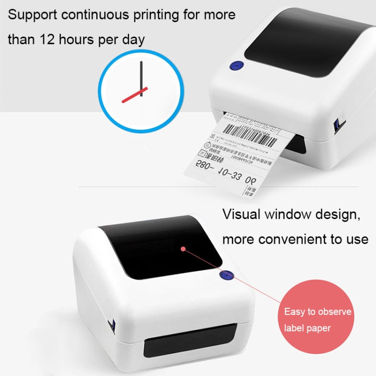 100mm Express Order Printer Thermal Self-adhesive Label Printing Machine, Style:IP486(UK Plug) - Consumer Electronics by buy2fix | Online Shopping UK | buy2fix