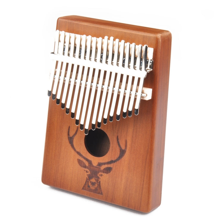 17-Tone Beginner Finger Piano Deer Head Kalimba Thumb Piano(Retro) - Keyboard Instruments by buy2fix | Online Shopping UK | buy2fix